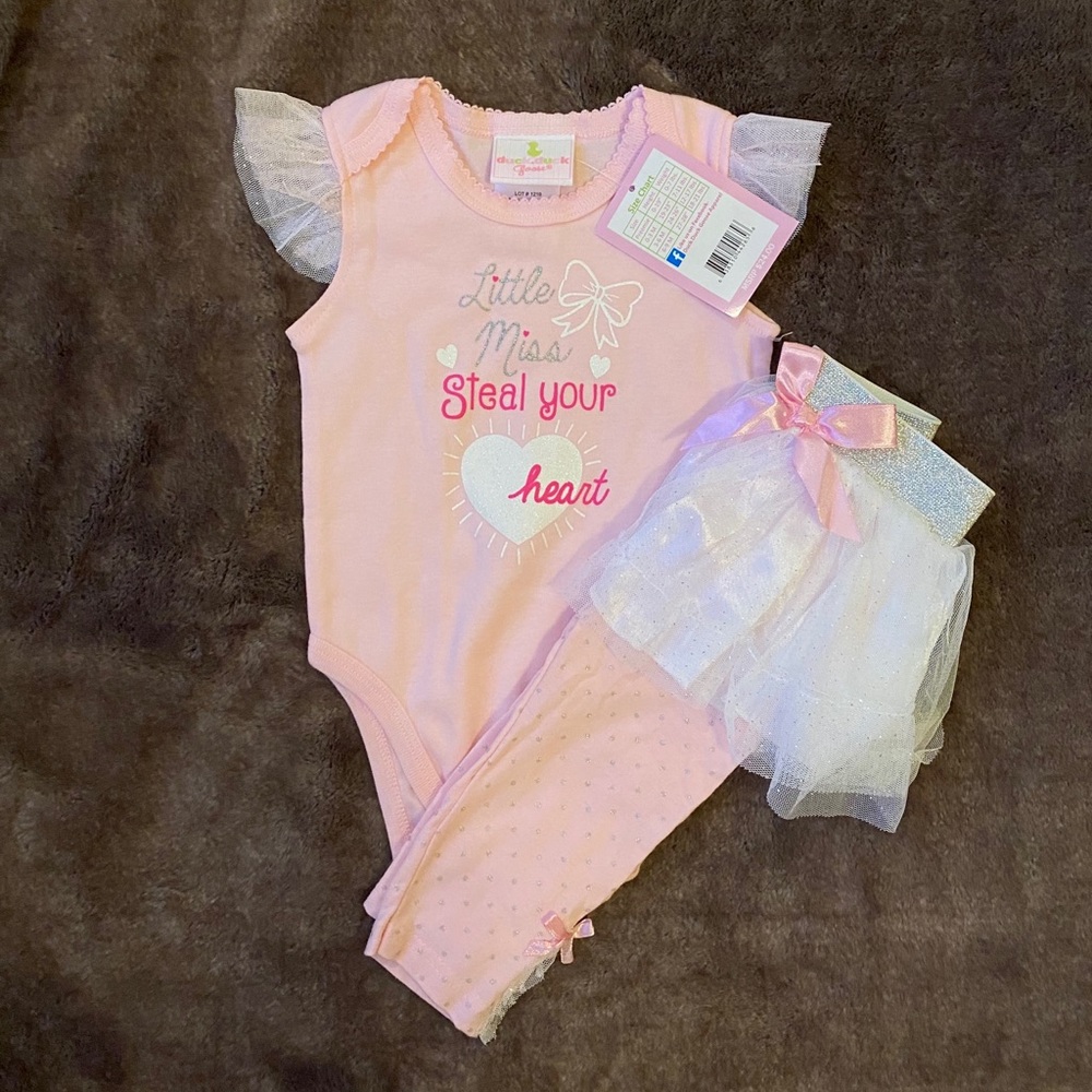 “Little Miss Steal Your Heart” Outfit, 6-9M